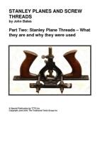 Stanley Planes and Screw Threads 2