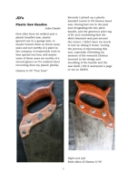 Plastic Saw Handles
